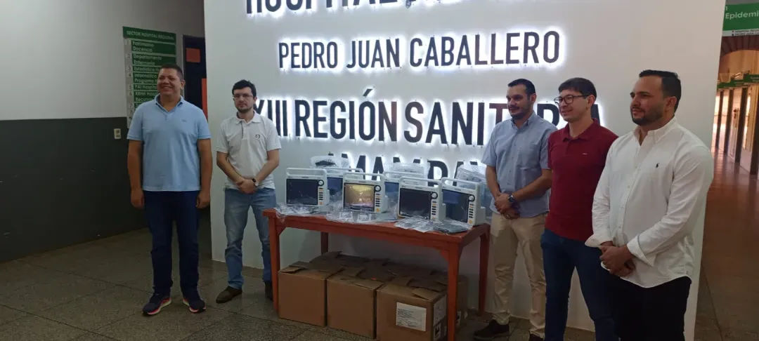 Hospital Regional de Pedro Juan recibe modernos monitores para reforzar servicios de UTI