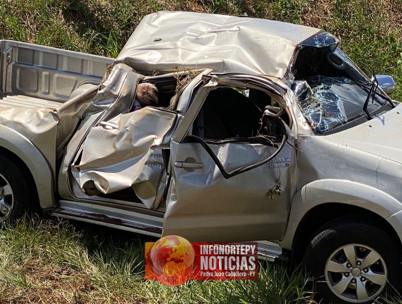 Un fallecido y tres religiosos de Pedro Juan heridos tras accidente en Rio Verde