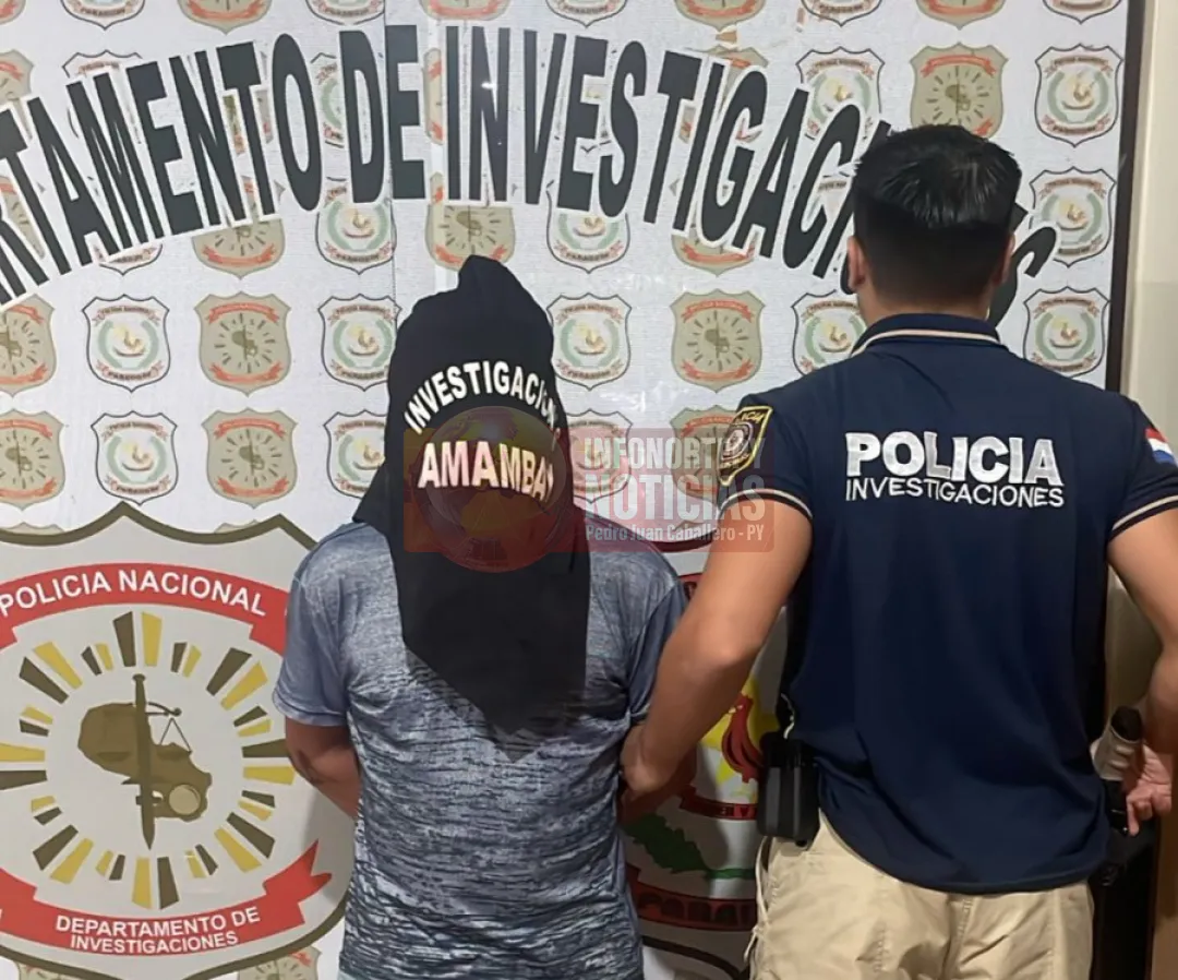 Detienen a hombre con orden de captura por tentativa de feminicidio en Pedro Juan