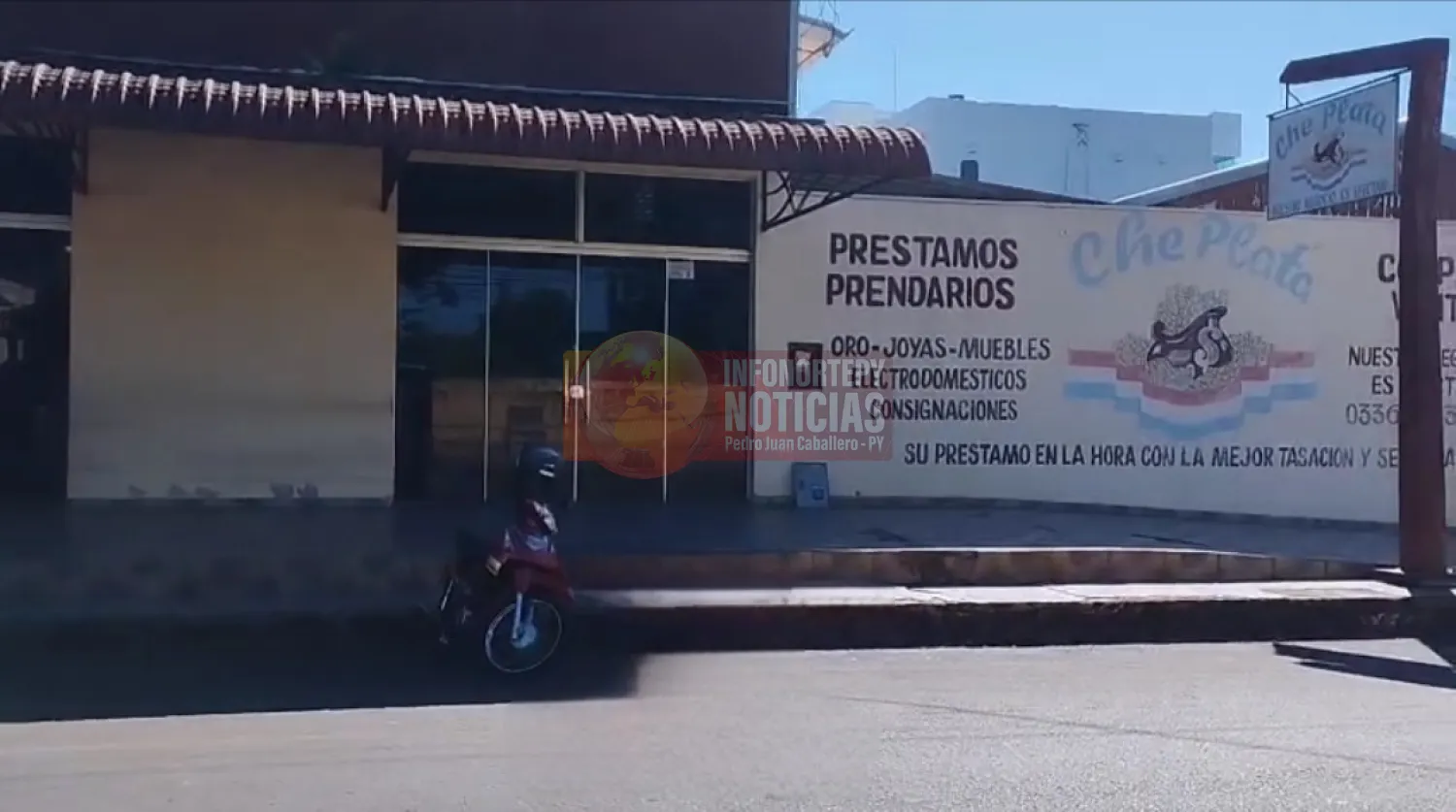 Roban joyas de casa de empeños en pleno microcentro de Pedro Juan