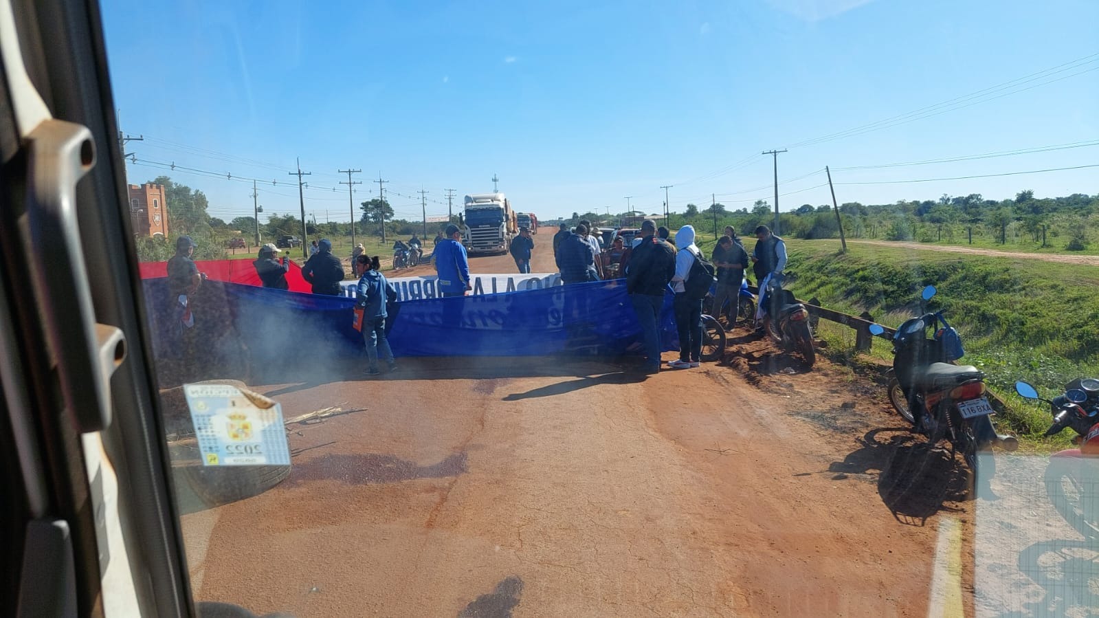 Liberales cierran ruta en Concepción