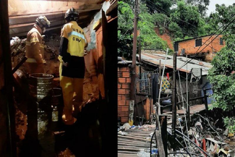 Confirman la muerte de dos niños y un adulto en la Chacarita tras derrumbé