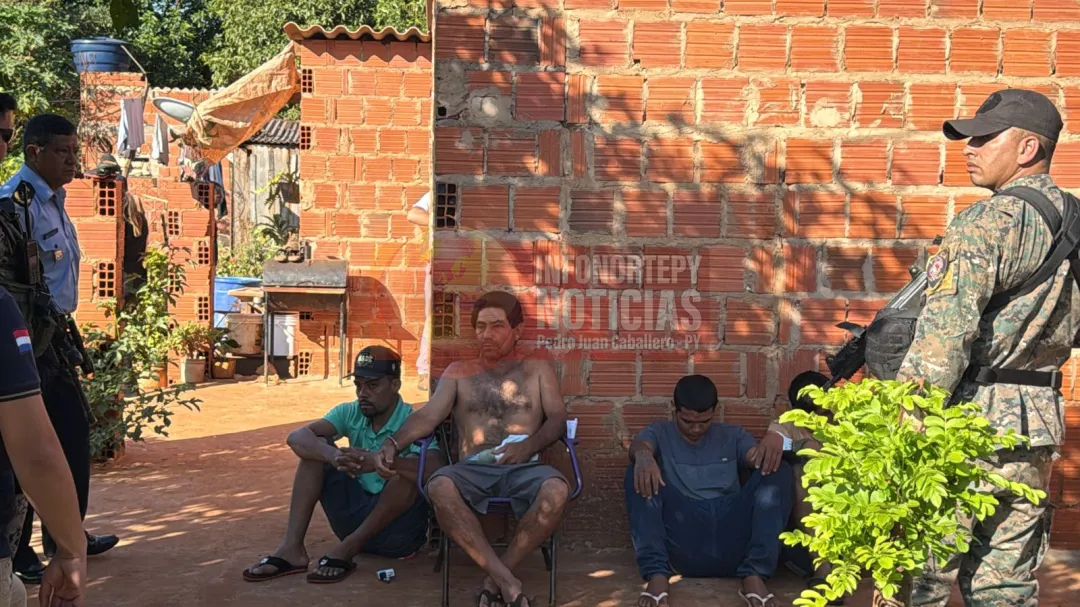 Varios detenidos en allanamientos en investigación por tentativa de homicidio y secuestros expres en Amambay