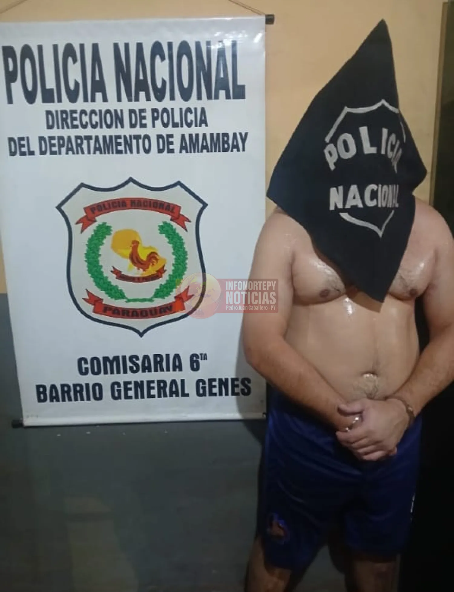 Detienen a hombre por disturbios en estación de servicio de Pedro Juan