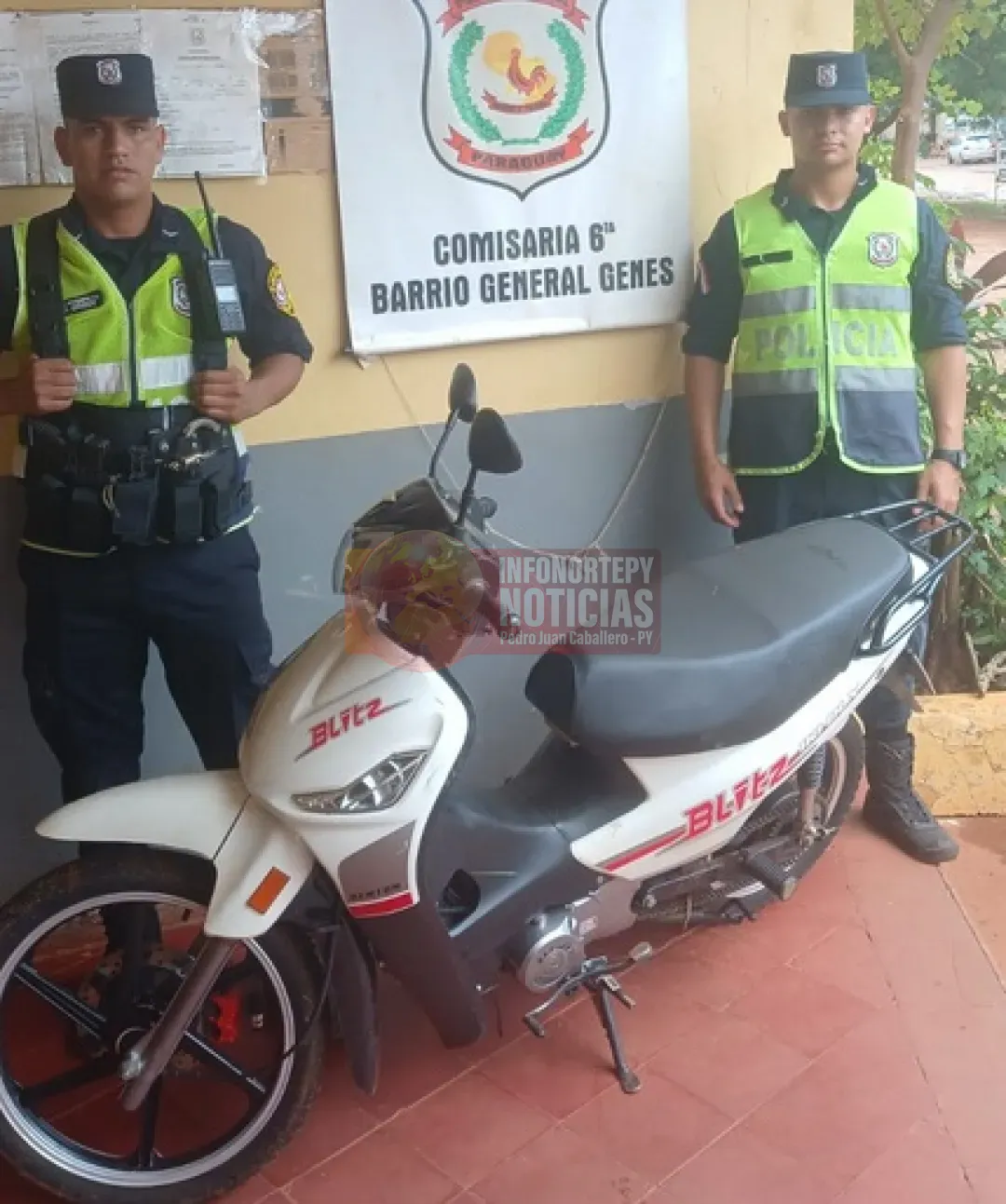 Recuperan motocicleta hurtada en Pedro Juan