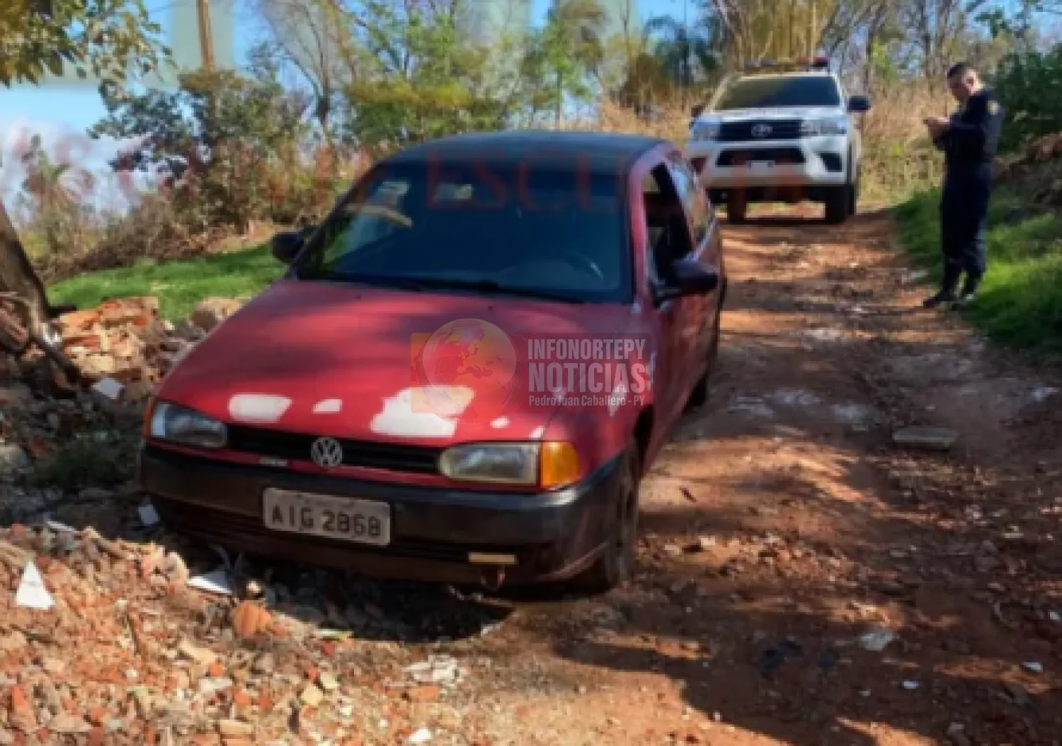 Recuperan en Pedro Juan automóvil robado en Brasil