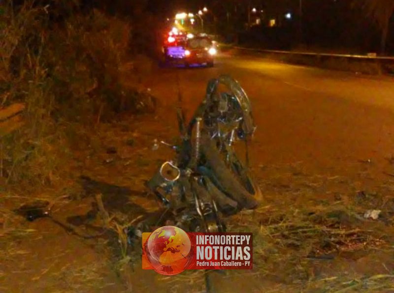 Una menor murió y otro quedó en grave estado tras accidente en Pedro Juan.