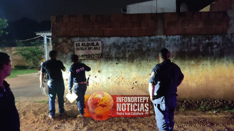 Desconocido ataca a tiros una casa y deja un escrito de advertencia en Pedro Juan