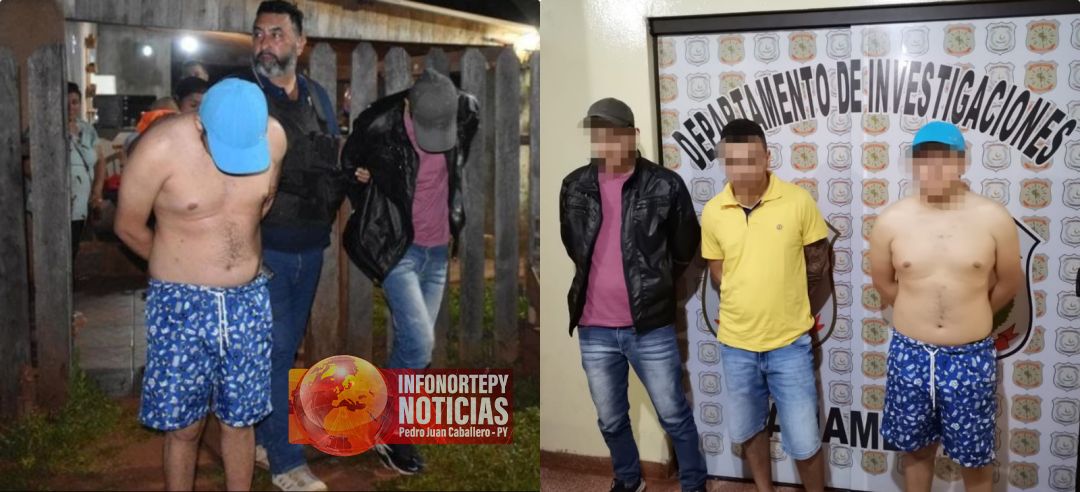 Varios detenidos en Pedro Juan vinculados a robo de camioneta en Ponta Porã