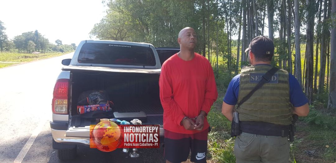 Senad detiene a brasileño durante operativo antidrogas en Bella Vista Norte