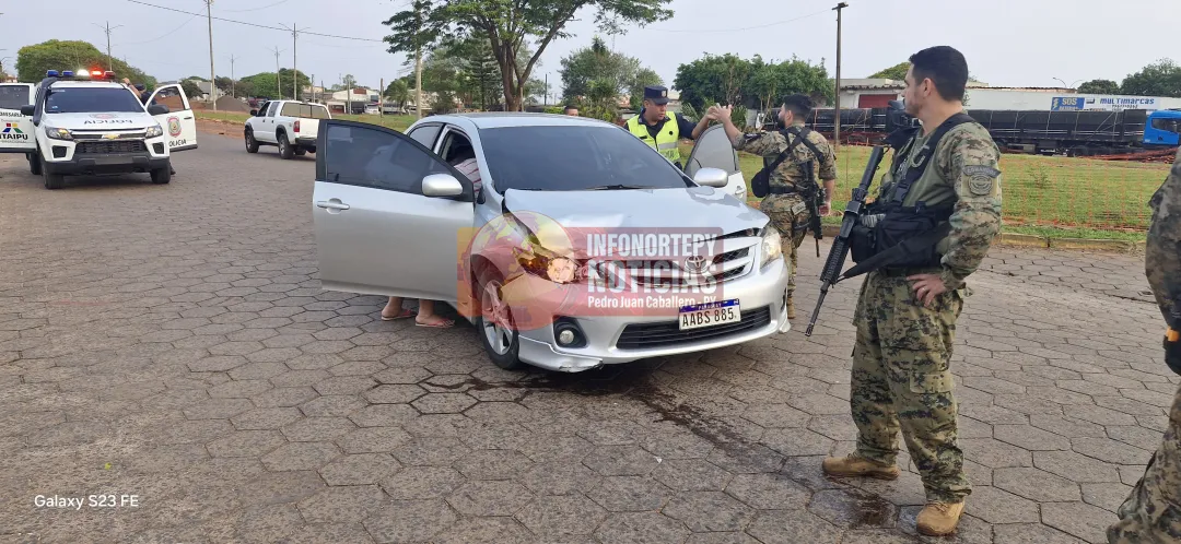 Conductor borracho Chocó por una patrullera en Pedro Juan
