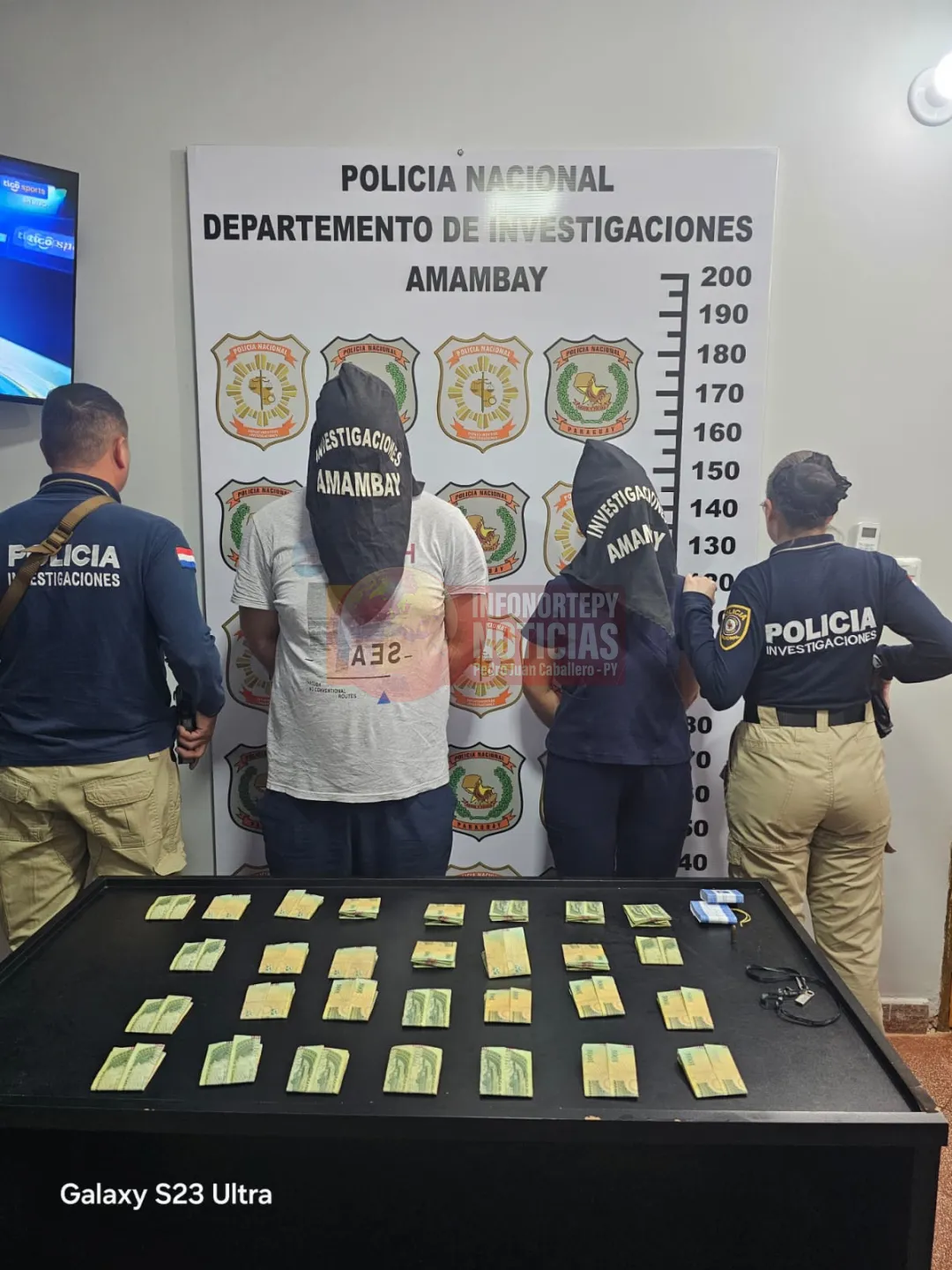 Recepcionista de clínica de Pedro Juan detenida por hurto millonario