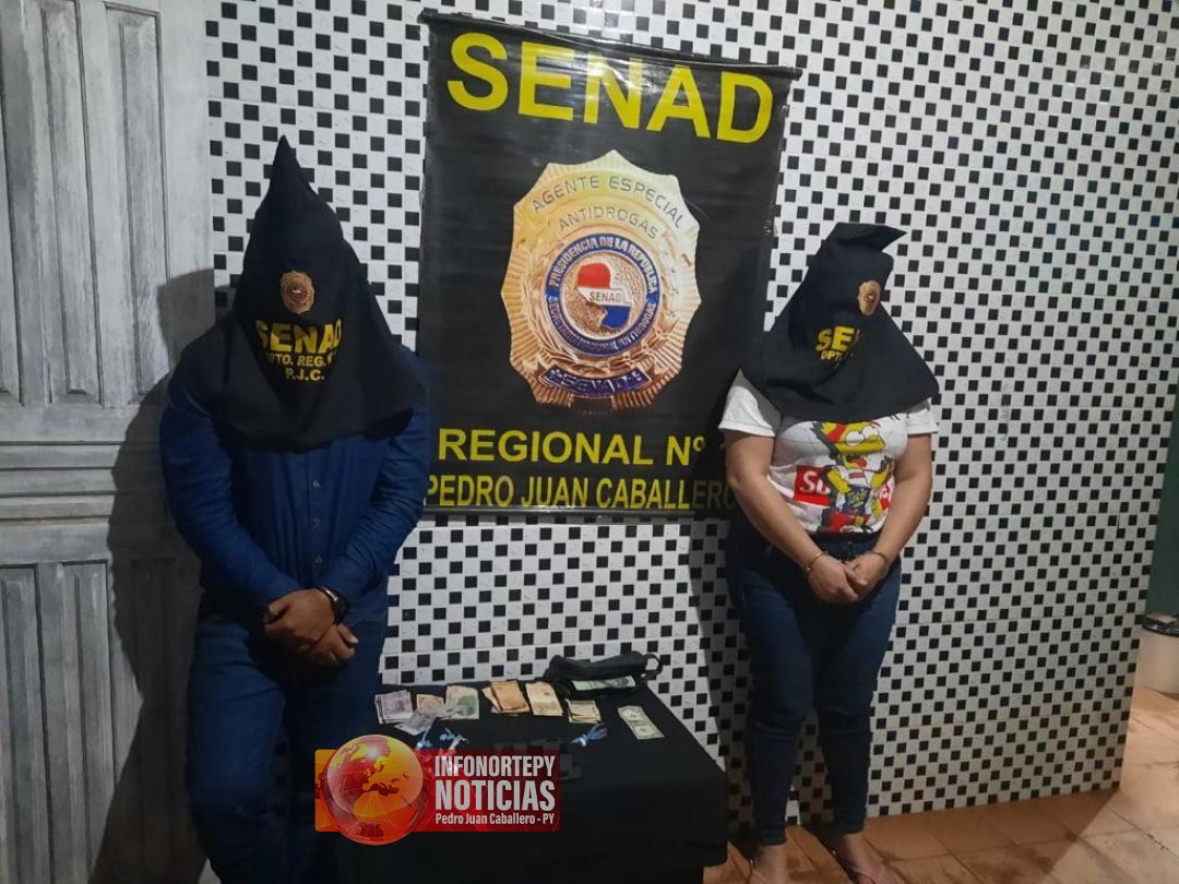 Pareja de supuesto microtraficantes fueron detenidas en Pedro Juan