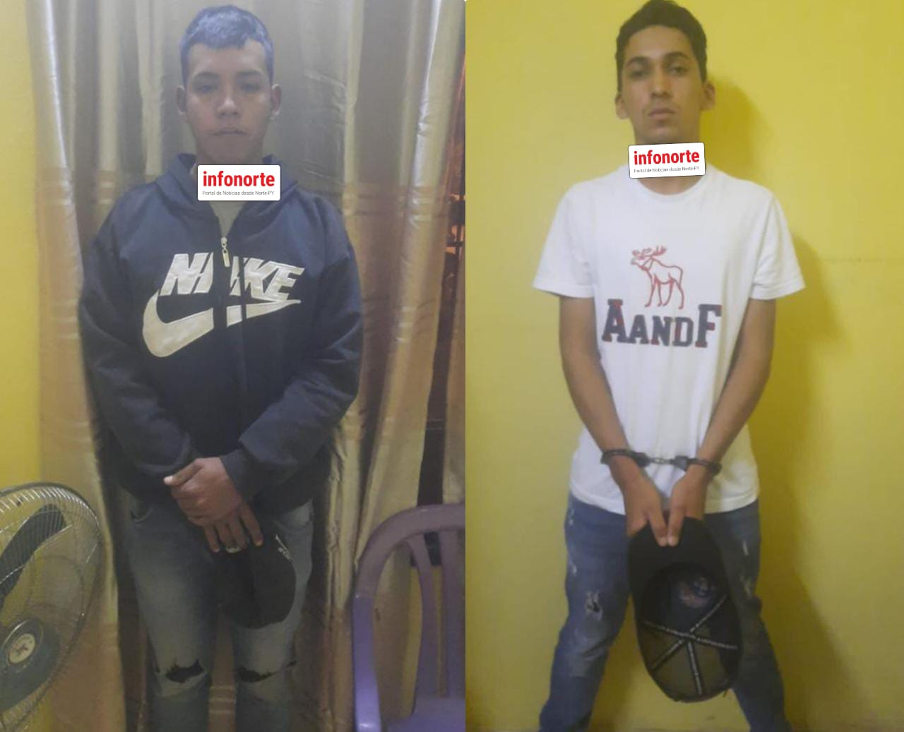 Dos detenidos, supuestos asaltantes de farmacias en Pedro Juan