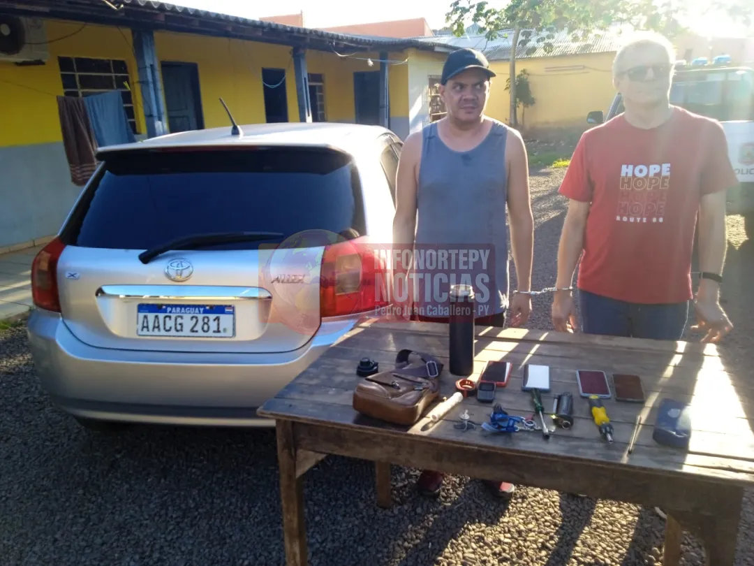 Detienen a dos tortoleros en flagrancia en Pedro Juan