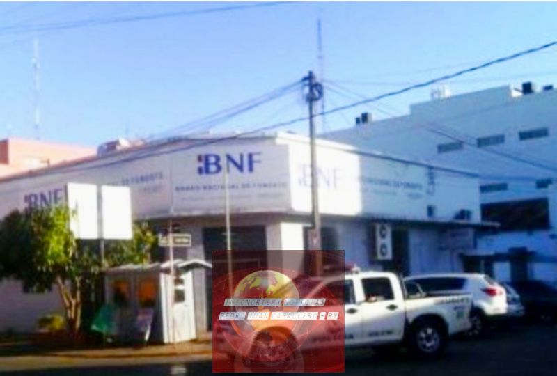 Nuevamente cierran Banco de Fomento de Pedro Juan por caso de Coronavirus.