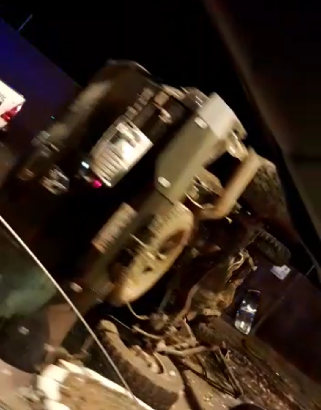Supuestos narcos armados con fusil protagonizaron accidente en Pedro Juan.