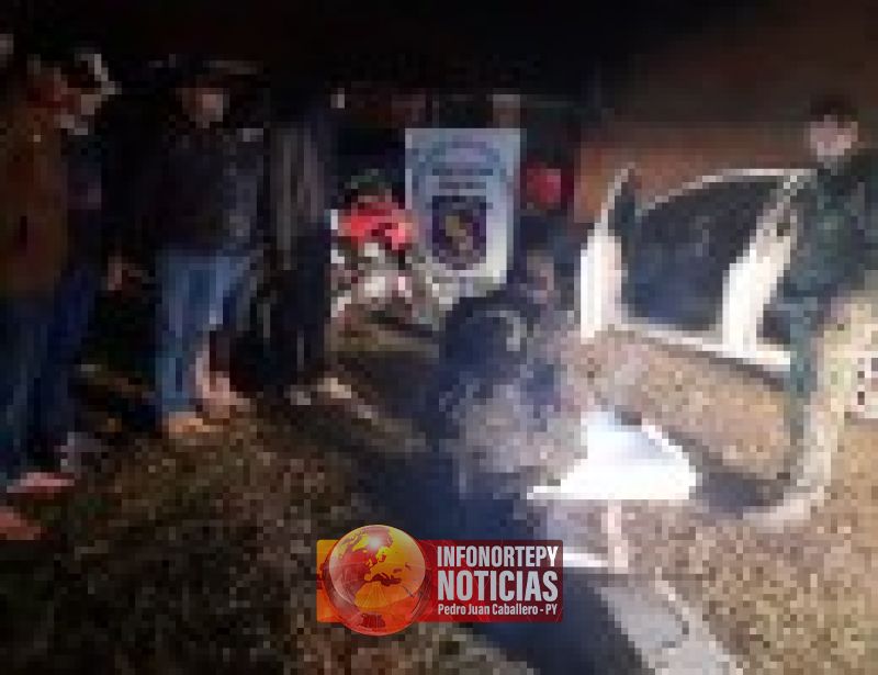 Detienen a cinco personas que llevaban 122 kilos de marihuana