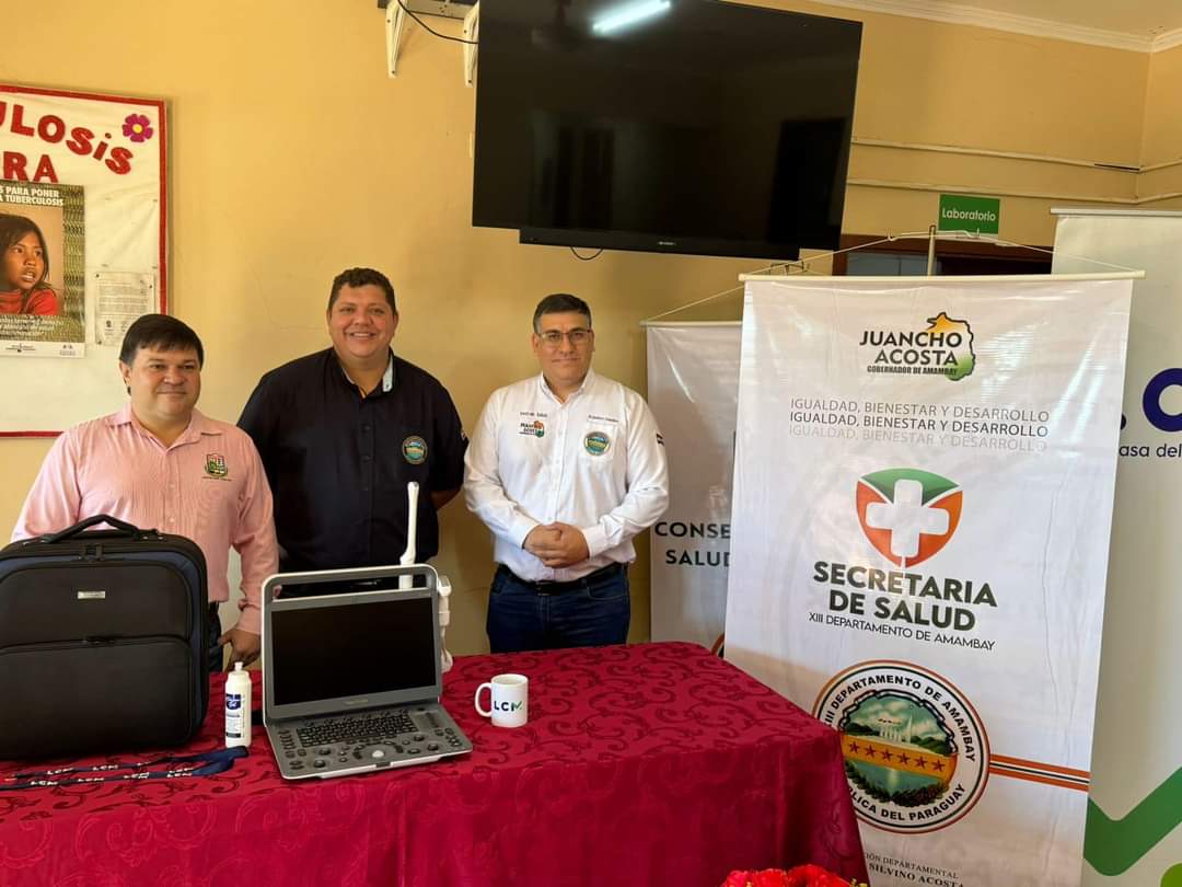 Gobernador Juancho Acosta entregó Ecógrafo Capitán Bado