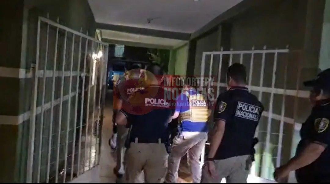 Allanamiento en Pedro Juan: Policía tras la pista de asaltantes de casa de créditos