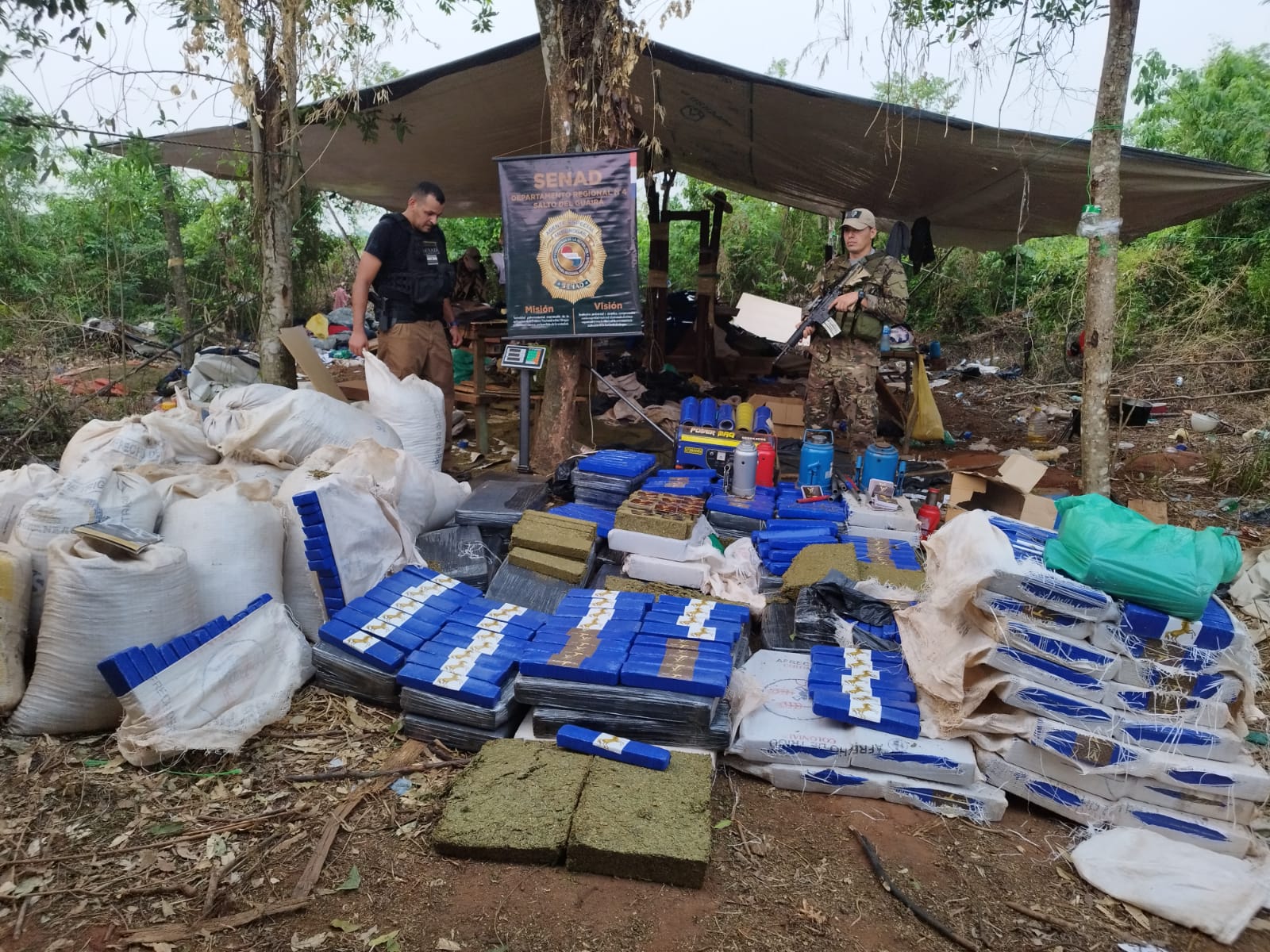 SENAD destruyó casi 5 toneladas de marihuana en Maracaná Paraguay