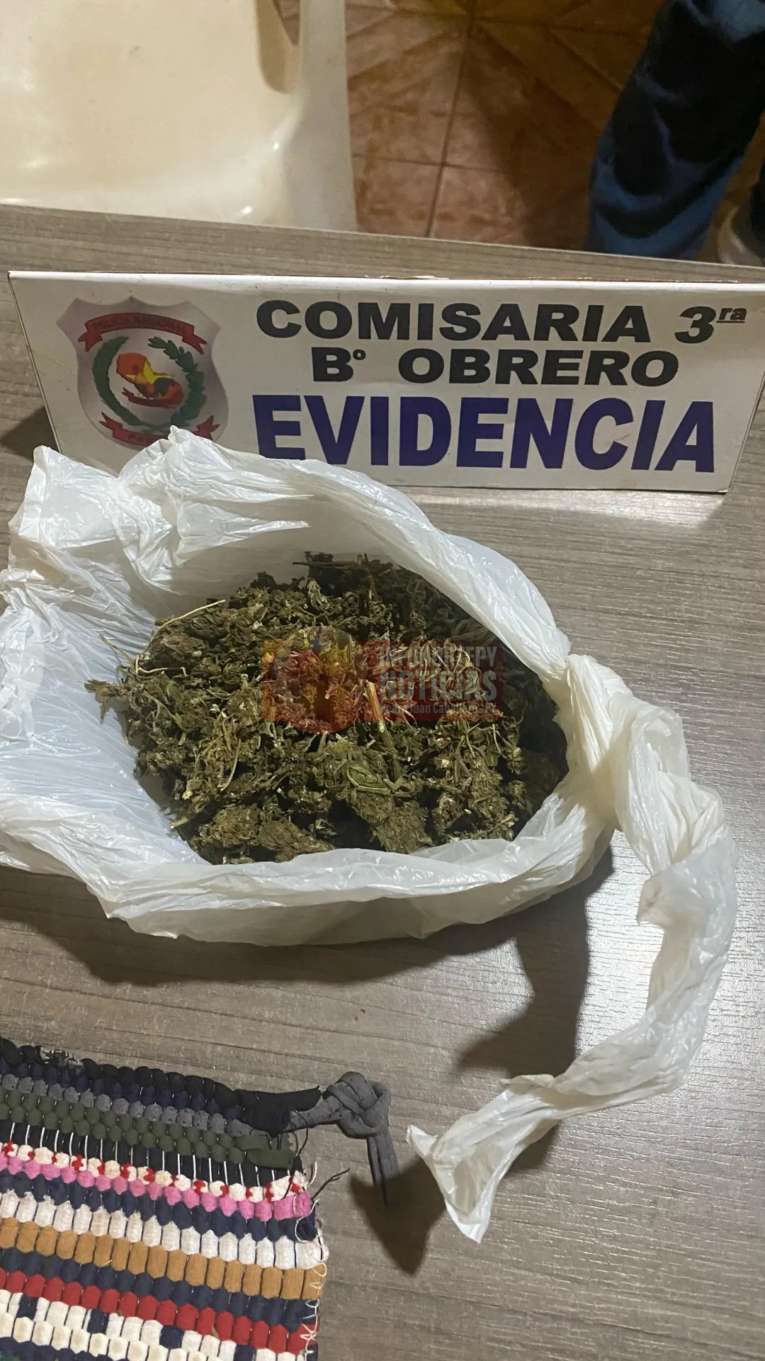 Dos jóvenes aprehendidos con marihuana en Pedro Juan