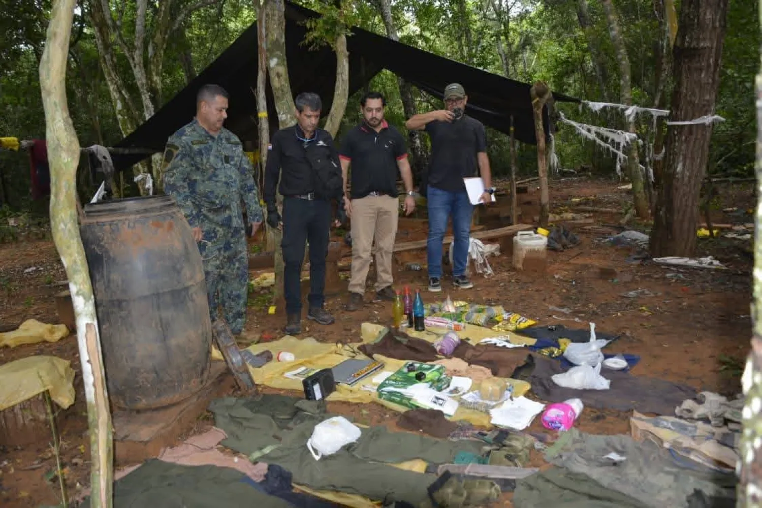 Localizan presunta caleta del EPP en estancia de Yby Yaú durante operativo militar