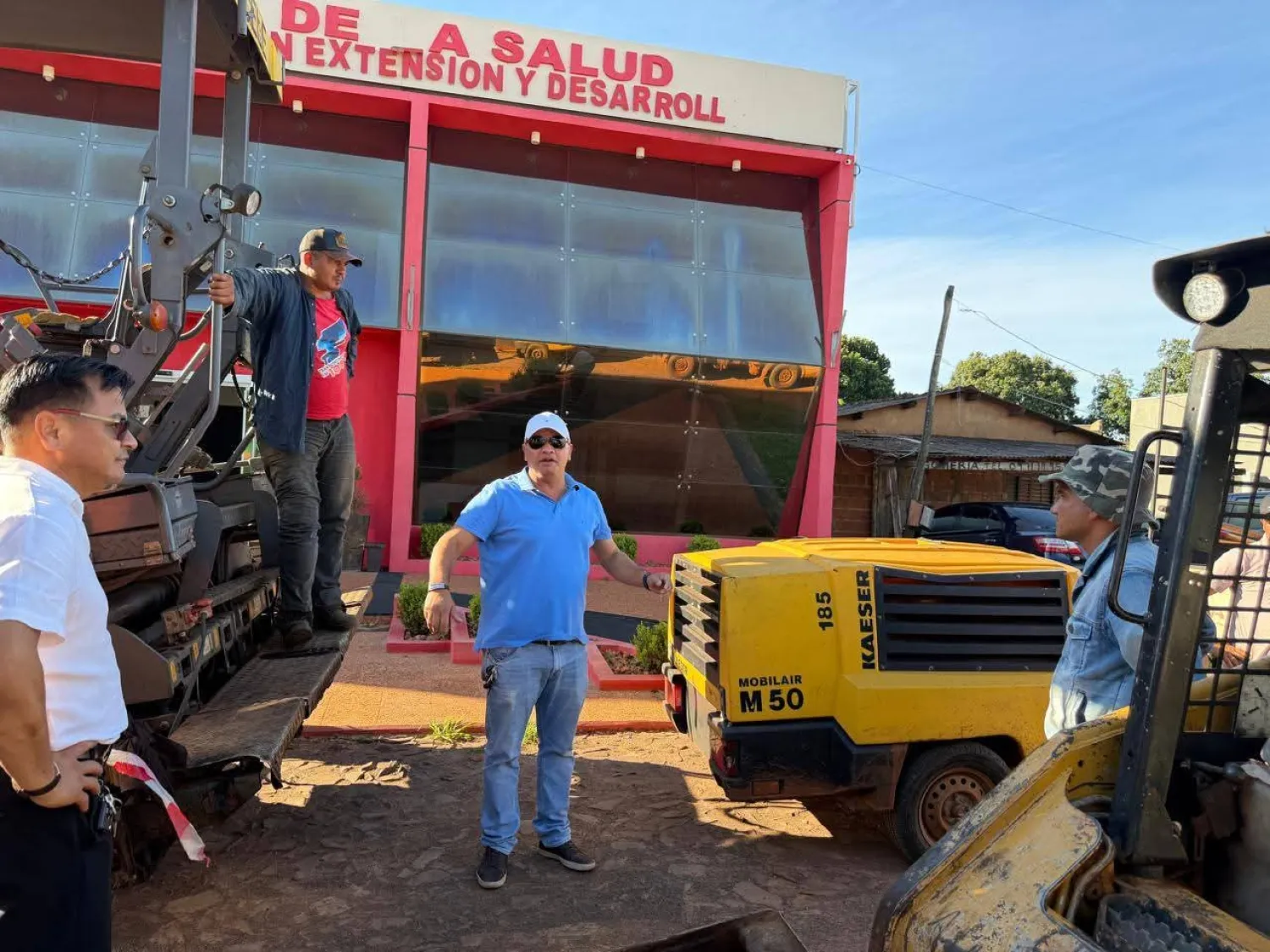 Inician las obras de asfaltado histórico en la ciudad de Zanja Pytã