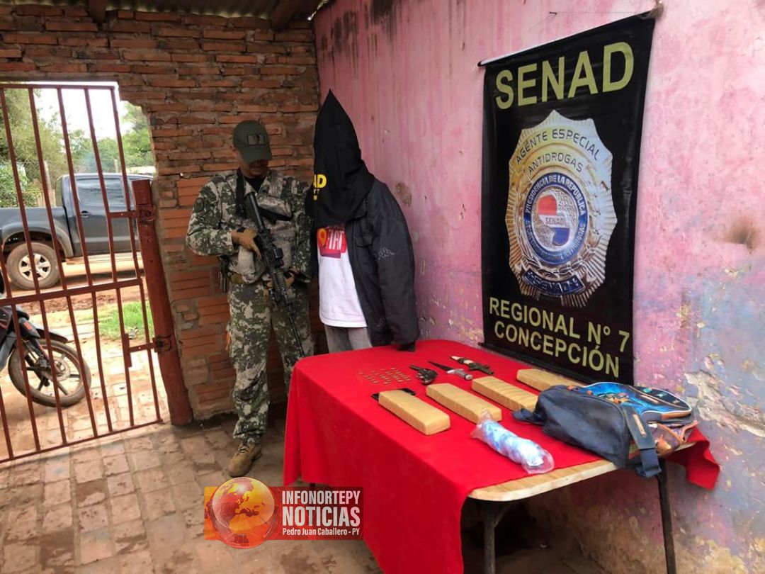 SENAD capturó a peligroso distribuidor de drogas en Concepción