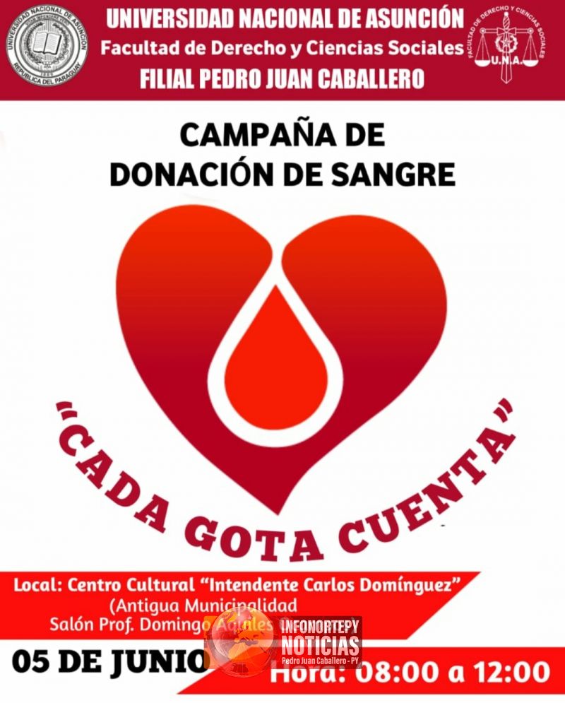 Donante de sangre: un héroe anónimo sin capa, este sábado campaña de donación en PJC
