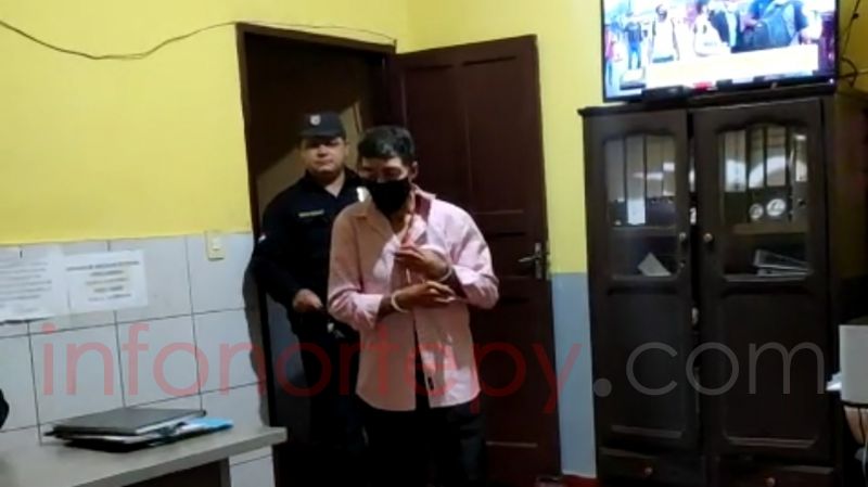 Guardia fue detenido por supuestamente abusar de su hijastro discapacitado en Pedro Juan