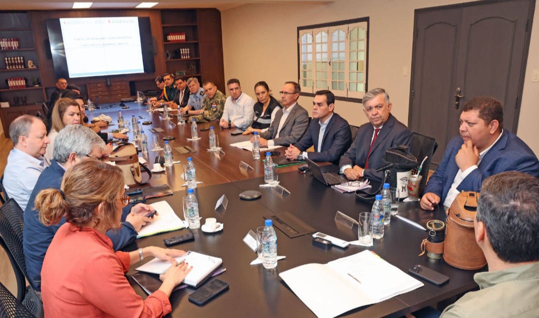 Gobernador de Amambay participó en reunión de Consejo de Emergencia