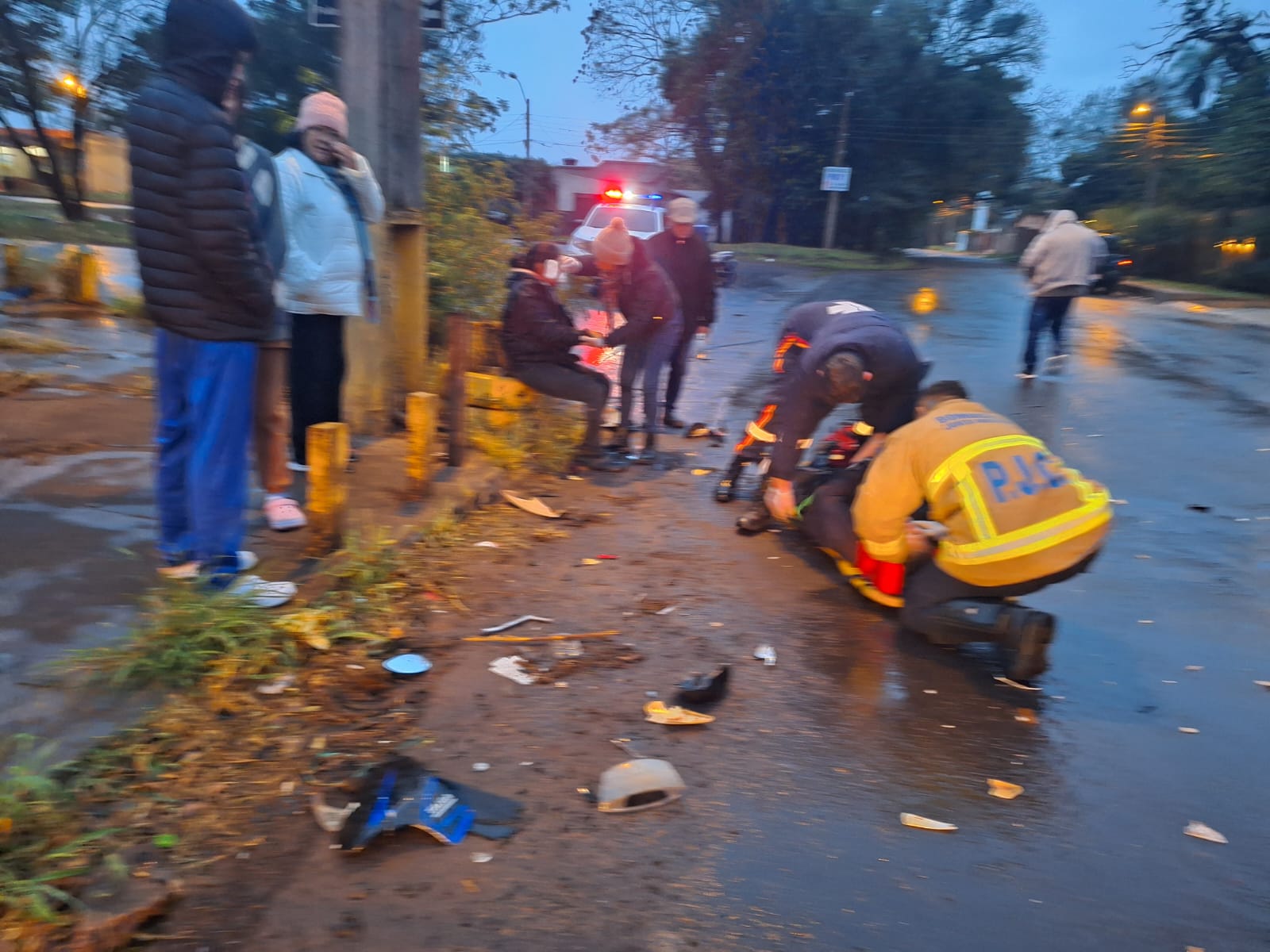 Tempranero accidente dejó tres lesionados en Pedro Juan