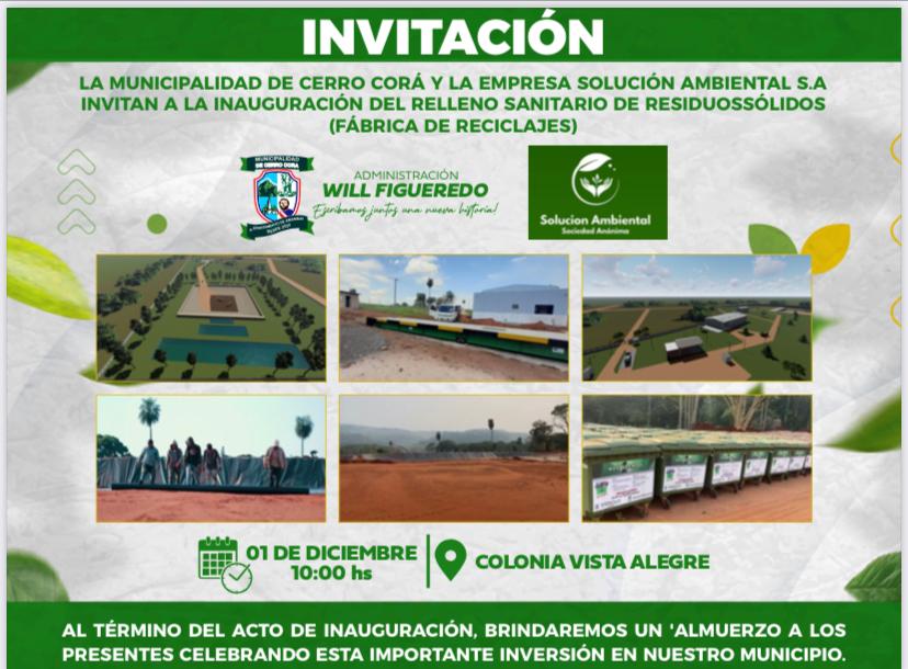 Inauguran fábrica de reciclaje en el distrito de Cerro Corá