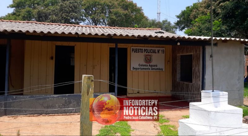 Puesto Policial de Aguara Departamento de Amambay en deplorable estado.