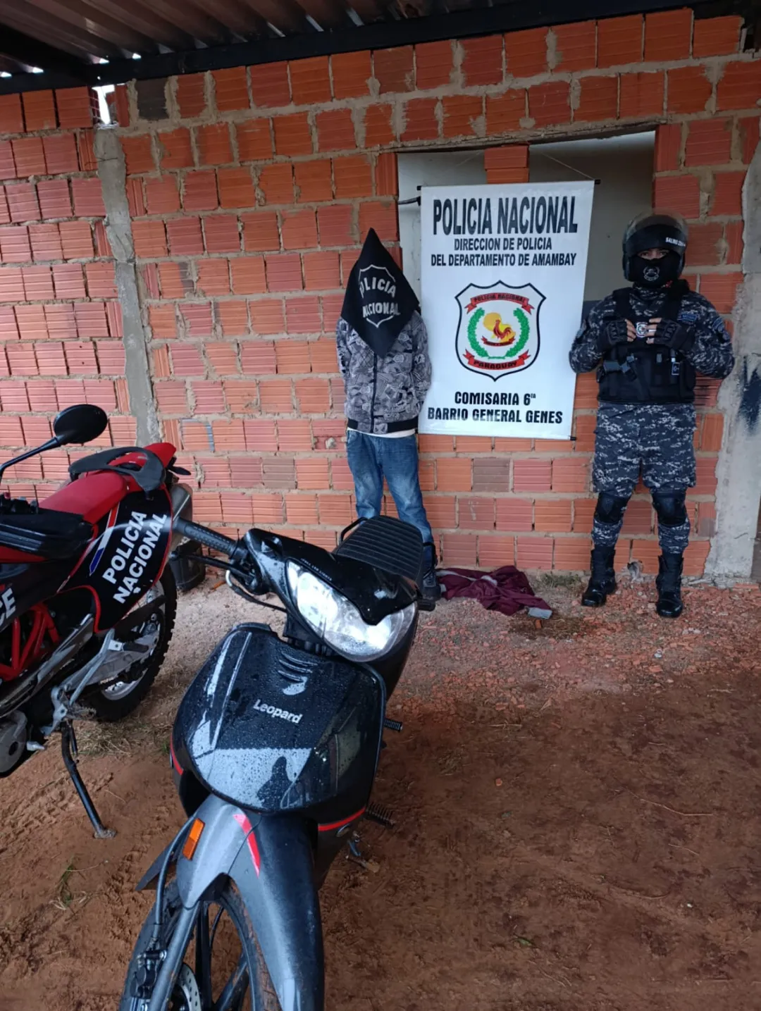 Grupo Lince recupera motocicleta hurtada en Pedro Juan y aprehende a menor