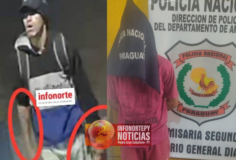 Policía detiene a ladrón en Pedro Juan