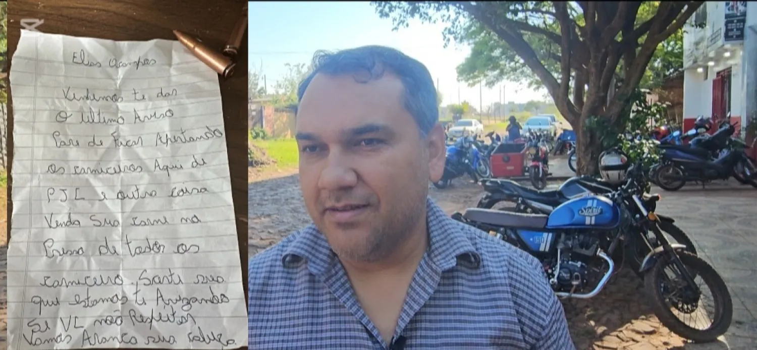 Carnicero recibe amenaza con dos balas y un manuscrito en Pedro Juan