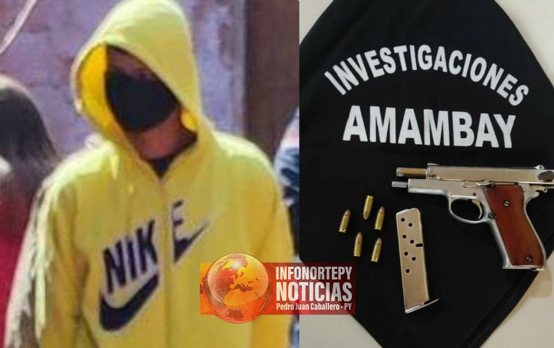 Pistola incautada durante allanamiento en Pedro Juan fue utilizado en ataque a Guardía cárceles.