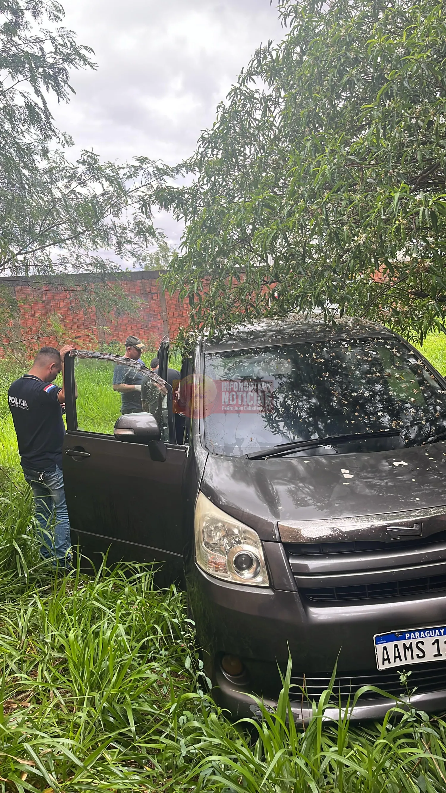 Encuentran en Brasil la furgoneta robada con celulares en Pedro Juan