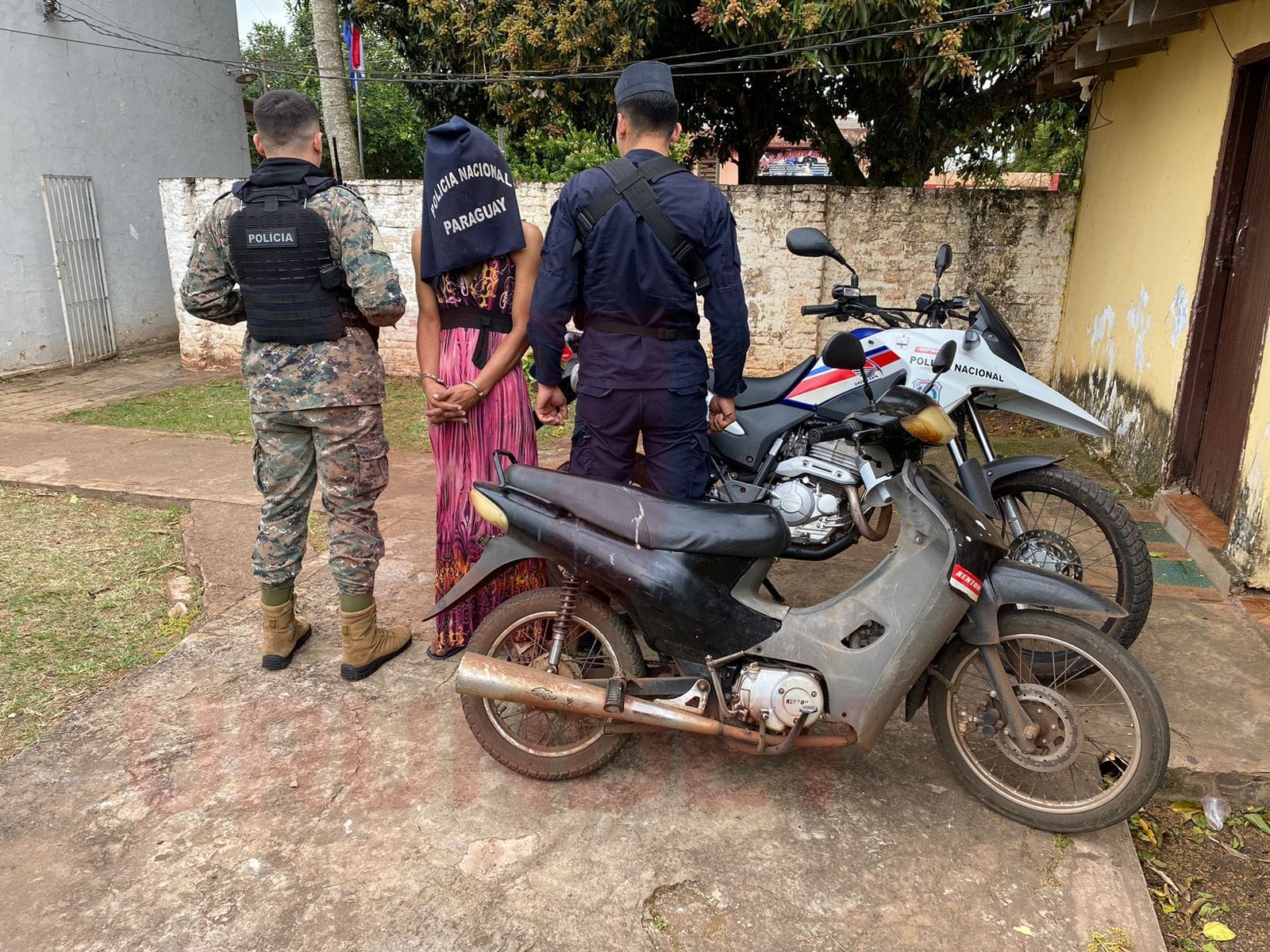 "Patriciña"  fue detenida por hurtar una motocicleta en Pedro Juan