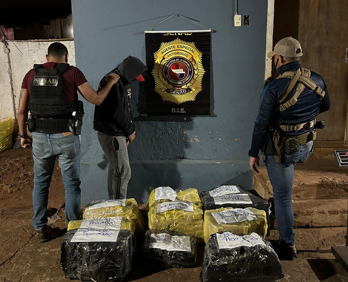 Incautan cargamento de marihuana en Pedro Juan