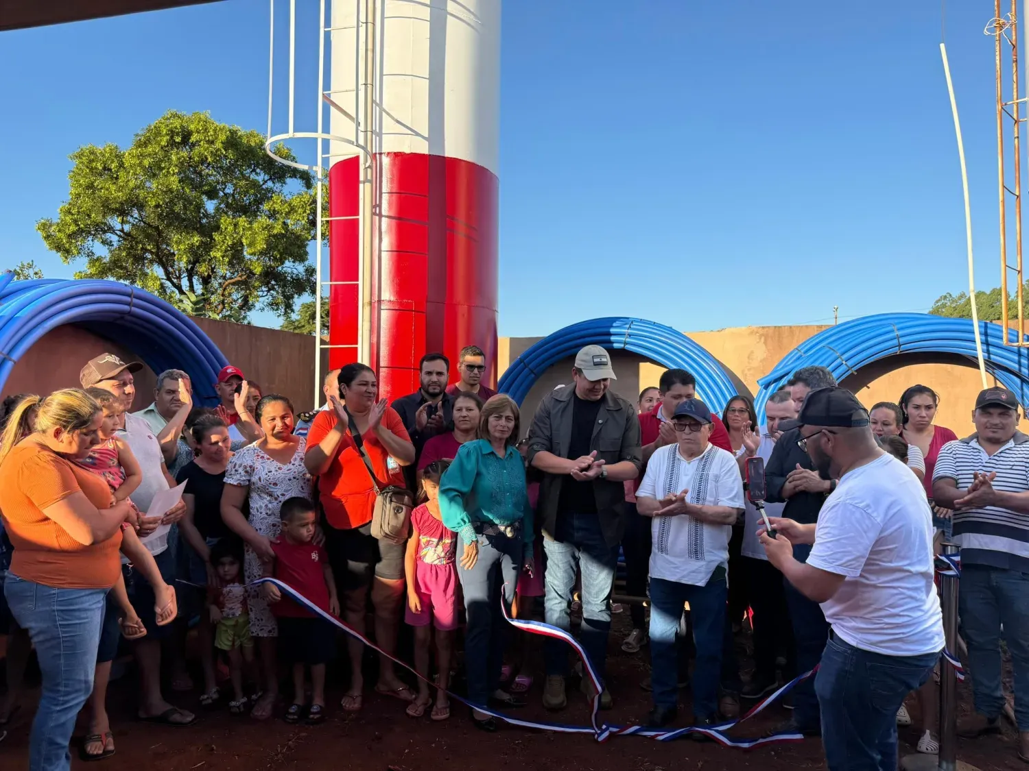 Gobernador de Amambay inauguró sistema de agua potable en Pedro Juan