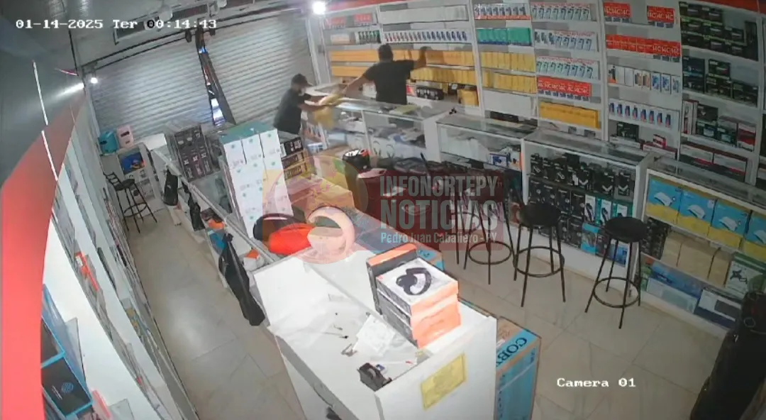 Millonario robo en comercio del centro de Pedro Juan