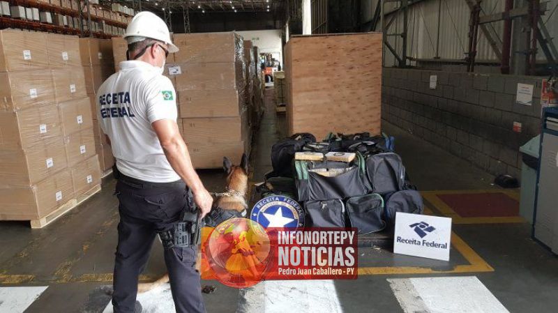 800 kilos de cocaína fue encontrado en Puerto Paranaguá