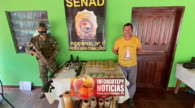 Senad allanó establecimiento rural en busca de marihuana en la colonia Piky