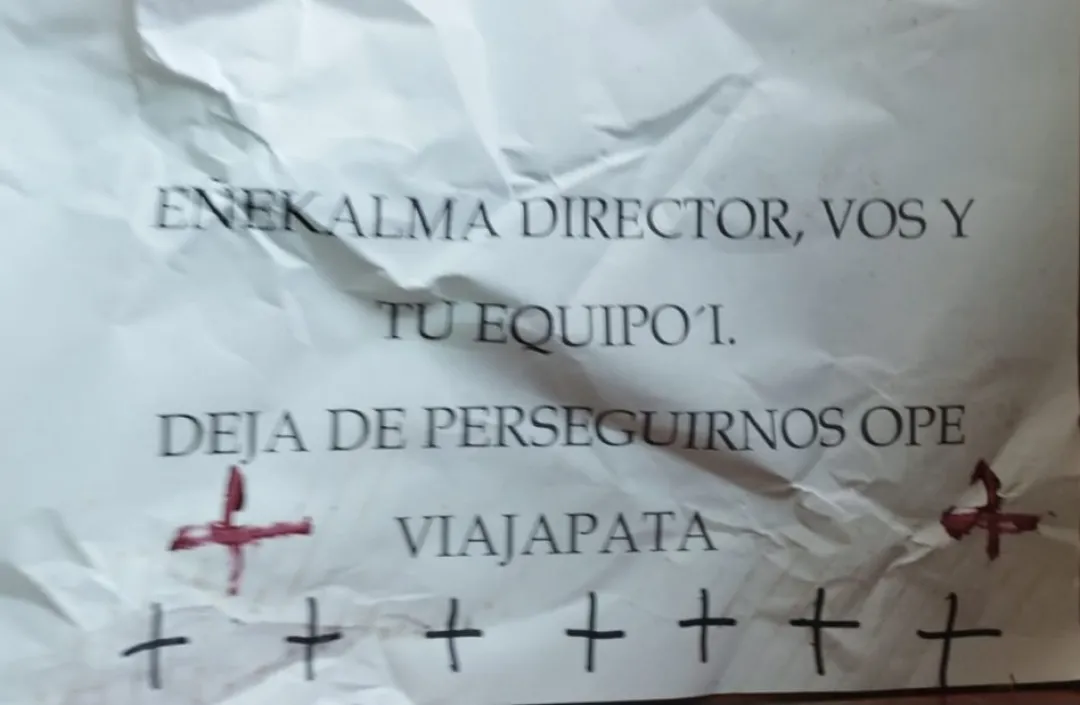 Dejan panfleto con amenaza de muerte a un director departamental de Educación de Amambay