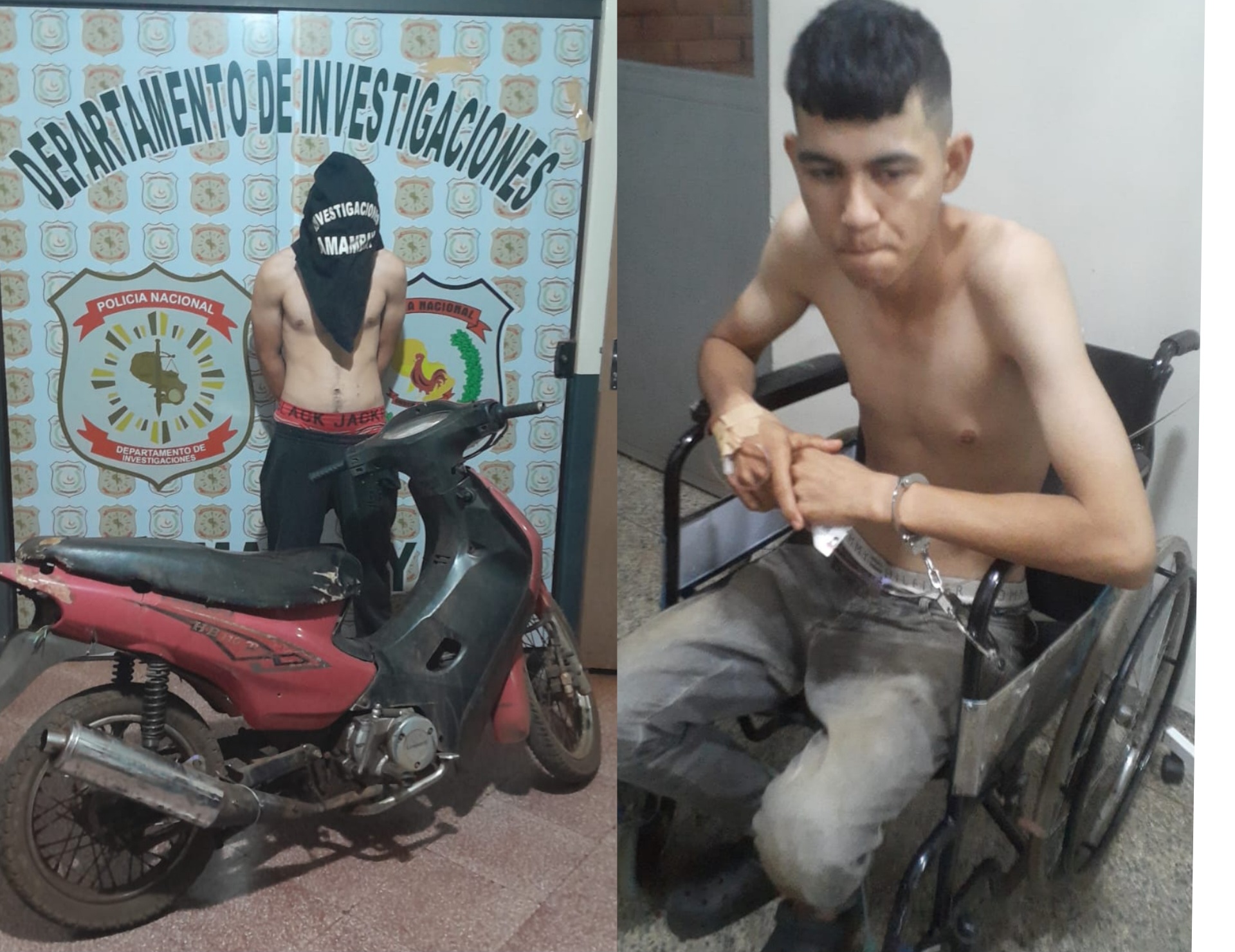 Una mujer hirió a un asaltante que luego fue aprehendido por la policía en Pedro Juan.