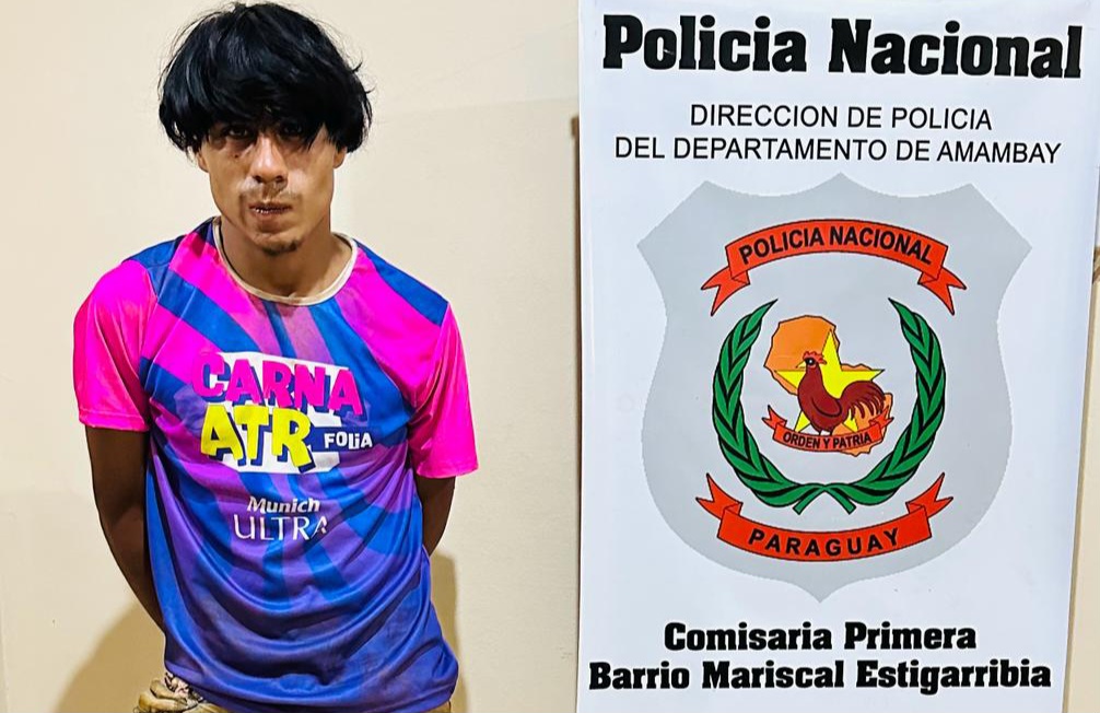 Joven fue reducido por vecinos luego de un hurto en Pedro Juan.