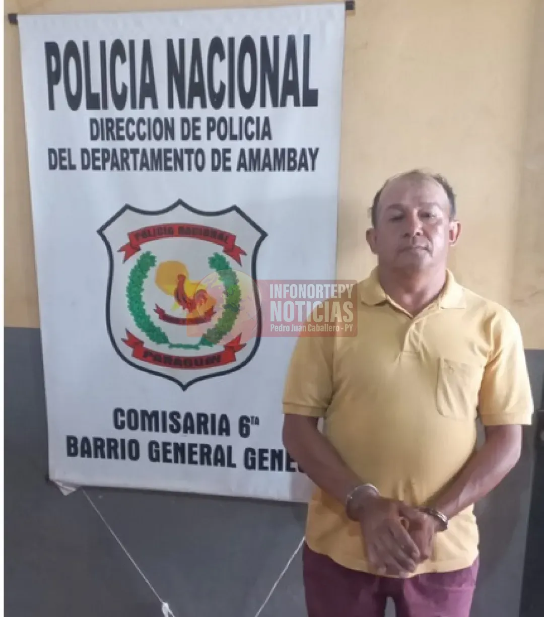 Detienen a padrastro por presunto abuso sexual de menor en Pedro Juan